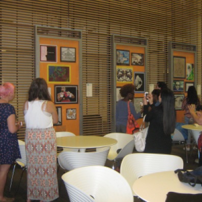 The high school students' exhibition at the SRB.
